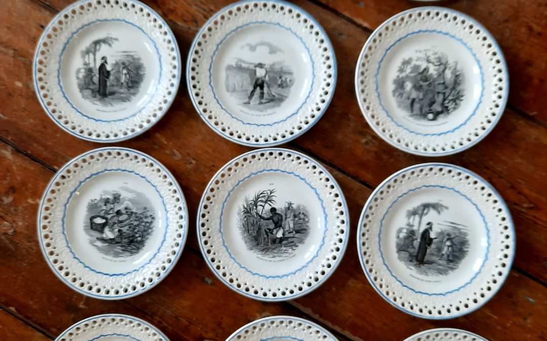 Assiettes Porcelaine Opaque Creil & Montereau