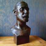 Buste en bronze par Eugène Piron fondeur Valsuani 1919 - Esprit Brocante Hermin 