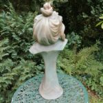 Buste jeune femme en plâtre Papillon Art Noueau - esprit brocante hermin