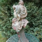 Buste jeune femme en plâtre Papillon Art Noueau - esprit brocante hermin