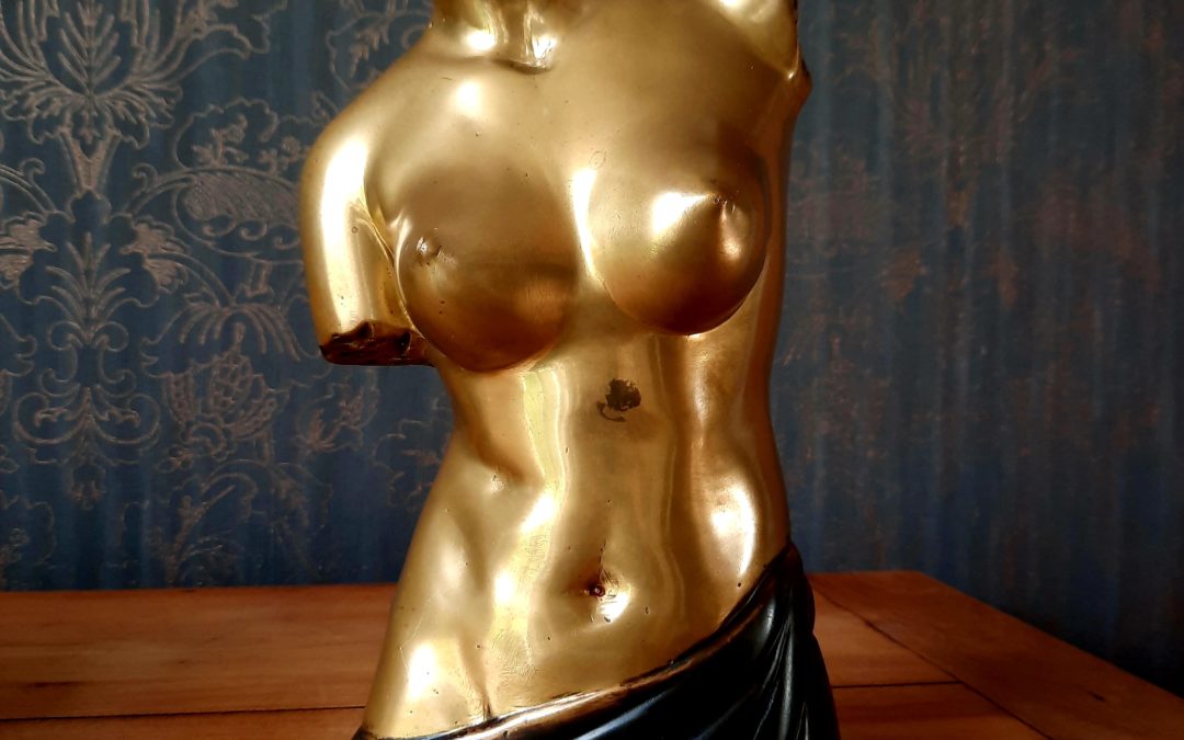 Sculpture Bronze Buste Féminin XXème