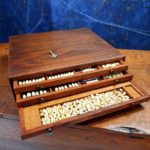 Coffret bois prothéses dentaires - esprit brocante hermin