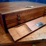 Coffret bois prothéses dentaires - esprit brocante hermin