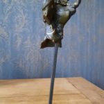 Sculpture bronze Michel Charpentier XXème - esprit brocante hermin