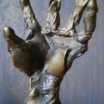 Sculpture bronze Michel Charpentier XXème - esprit brocante hermin