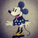 Soyeux estaminet jouet à balancier Minnie Mouse - esprit brocante hermin