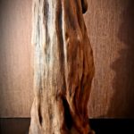 Statue de la vierge en pierre signée - esprit brocante hermin