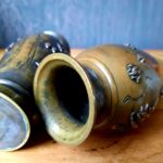 Vases en bronze Meïji Japon - Esprit Brocante Hermin